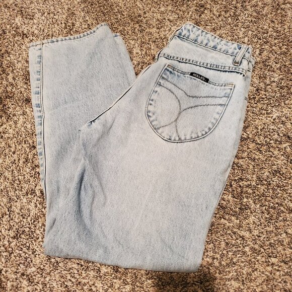Rolla's High Rise Straight Jeans Light Blue Distressed 27 - Picture 1 of 5